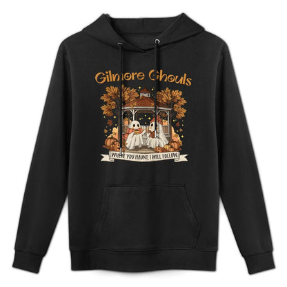 Gilmore Ghouls Where You Haunt I Will Follow Halloween Ghost Machine Washable Hoodie