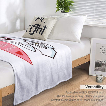 OMG I’m Engaged! Fun And Flirty Sticker Throw Blanket