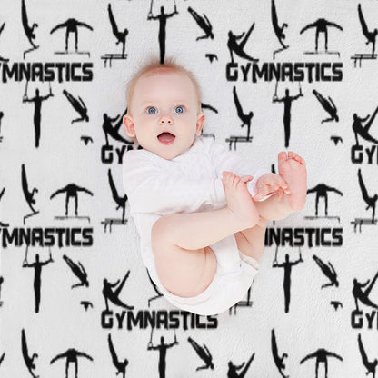 Gymnast, Gymnastics - Men's And Boys Gymnastics Throw Blanket