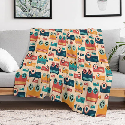 Retro Projectors Throw Blanket