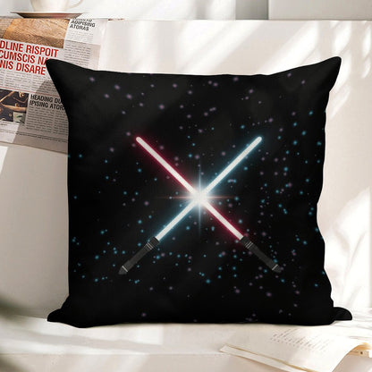 Lightsaber Stardust Linen Throw Pillow Cover