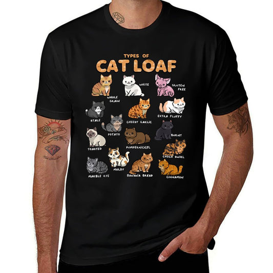 Types of Cat Loaf Cute Kitten Kawaii Cats, Cat Lover  Lightweight T-Shirt