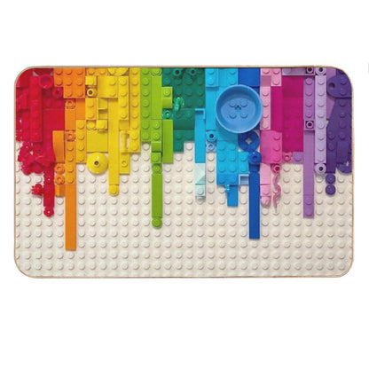 Rainbow Drip Bath Mat