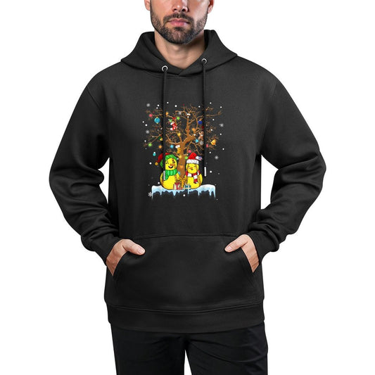 Softball Snowman Christmas Tree Funny Softball Player Pajama Layering Staple Hoodie