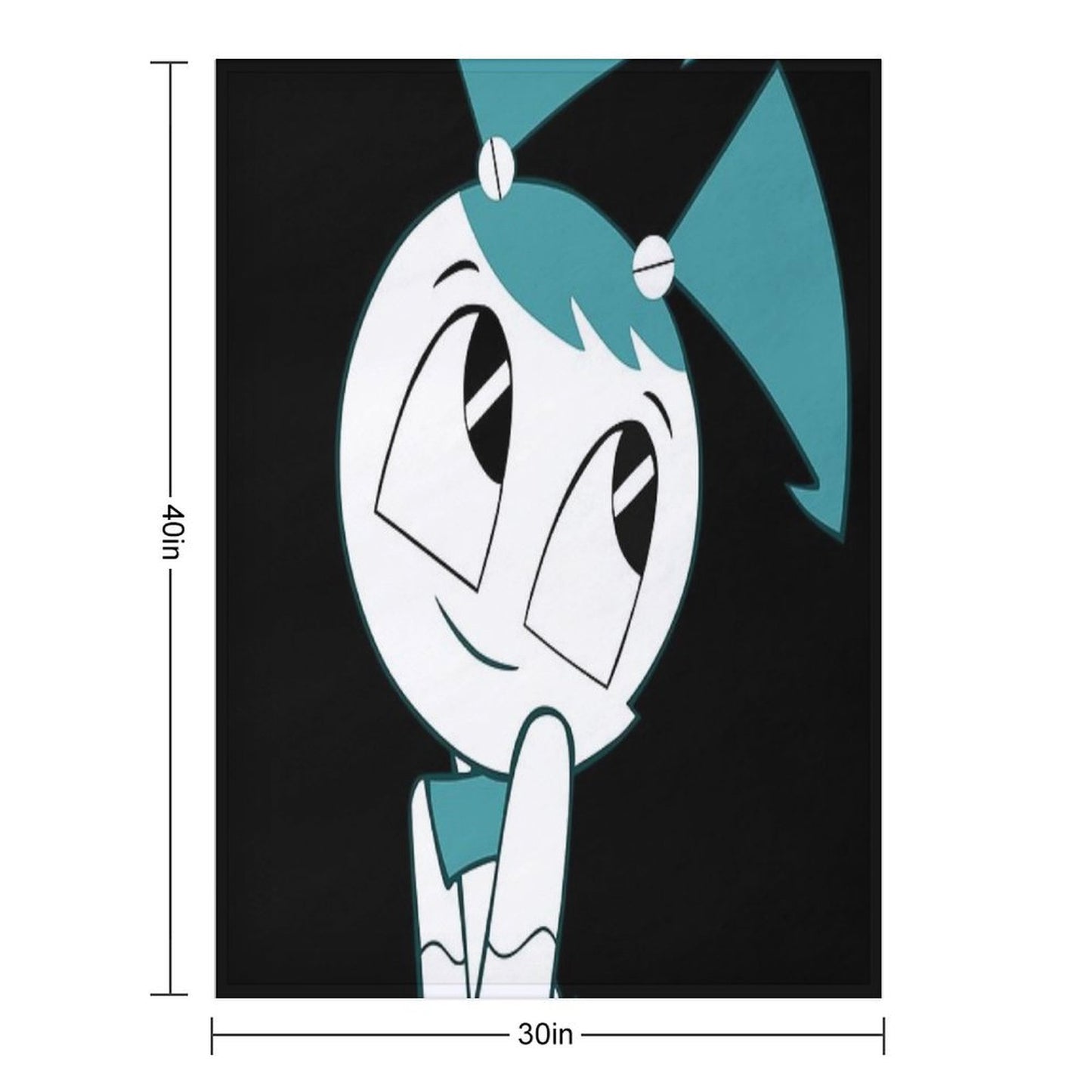 Jenny The Teenage Robot (XJ9) HD Throw Blanket