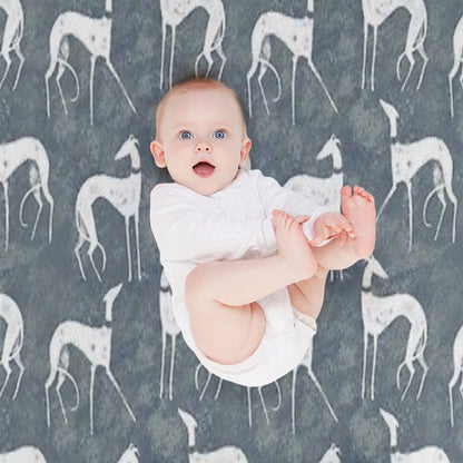 White Galgos Throw Blanket