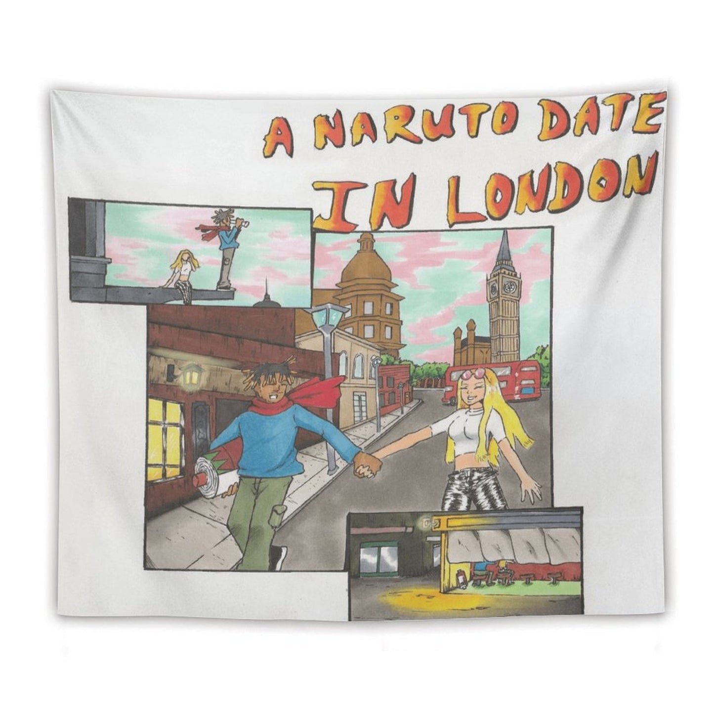 A Naruto Date In London Tapestry