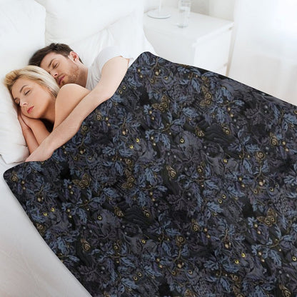 Fit In (moonlight Blue) Throw Blanket