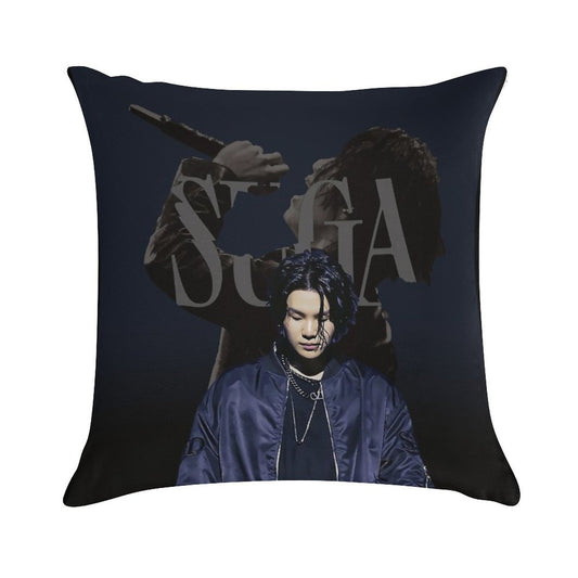 SUGA D-DAY Soft Skin-Friendly Throw Pillow