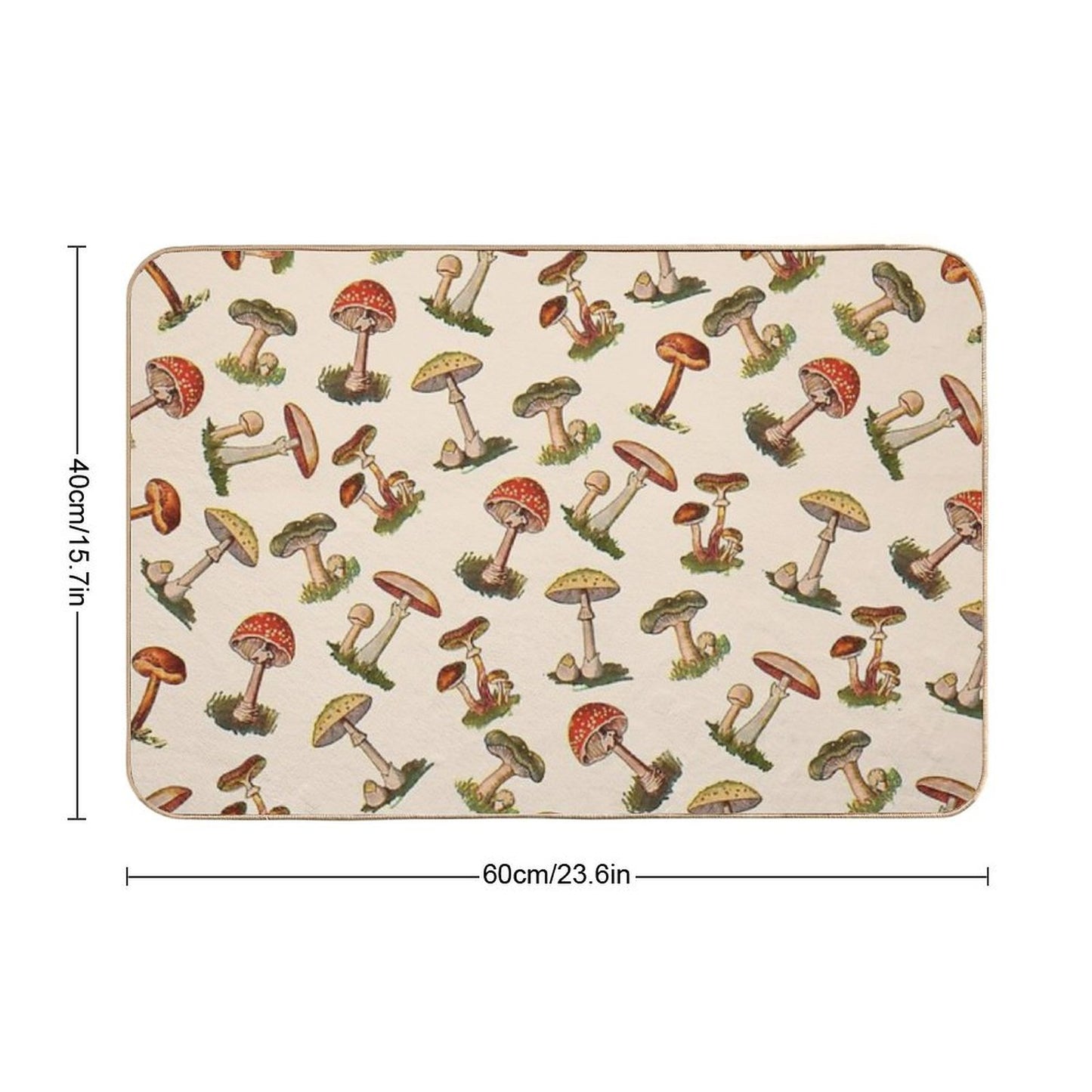 Mushrooms  Multi-Purpose Bath Mat