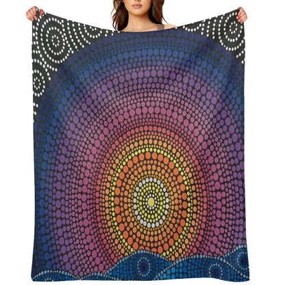 The Calm Beneath Throw Blanket