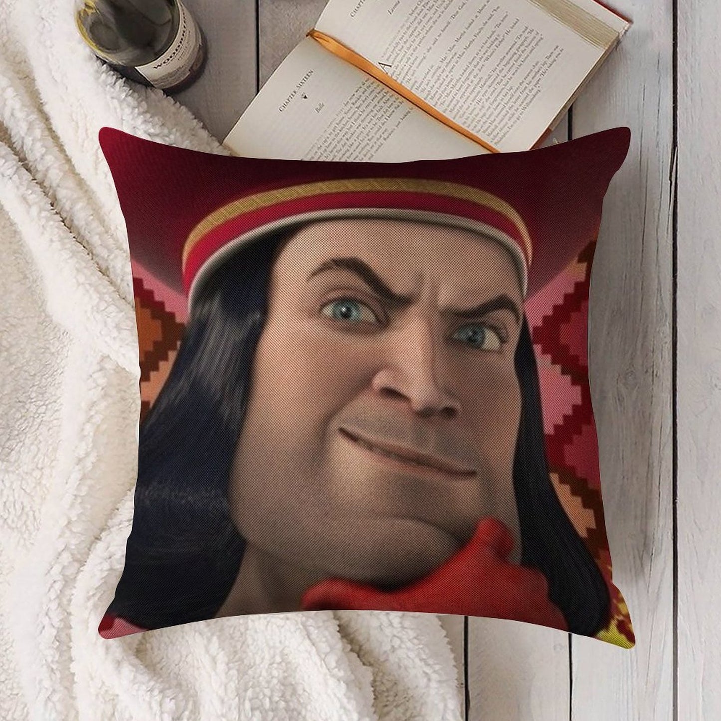 LoRd FaRQuaAd Linen Throw Pillow Cover