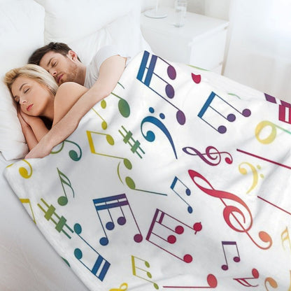 Musical Notes XIII Throw Blanket