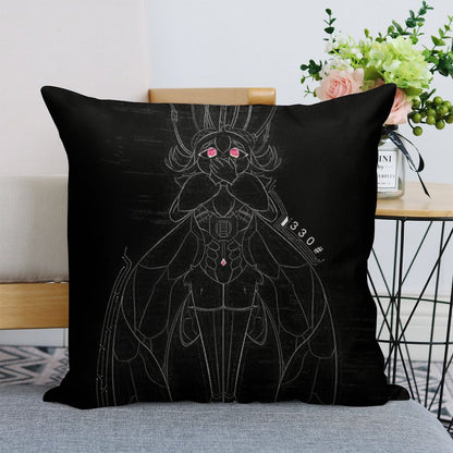 An Unspoken Code (Dark) Linen Throw Pillow Cover