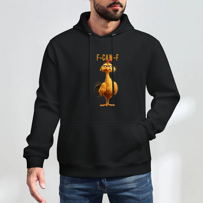 Funny F-Caw-F Chicken, FCAWF Chicken Customizable Surface Hoodie
