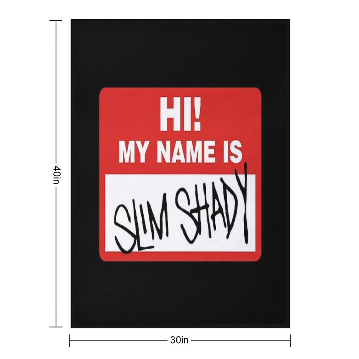 My Name Is Slim Shady Throw Blanket