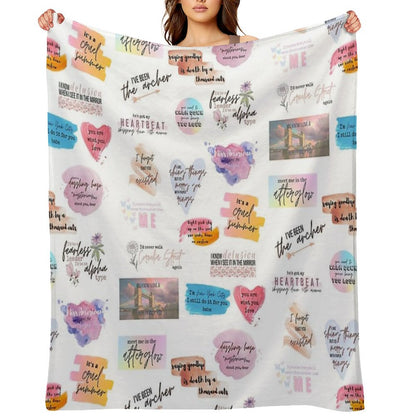 Lover Collage Throw Blanket