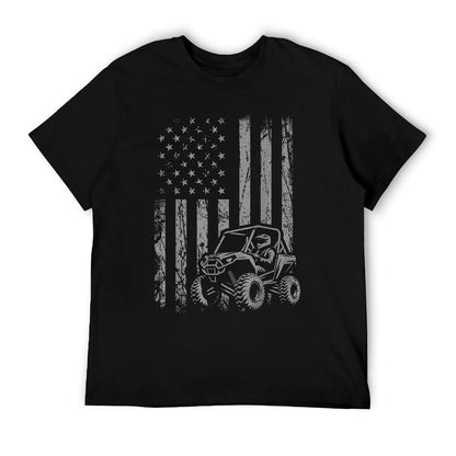 American Flag UTV Side By Side SXS Off Road T-Shirt