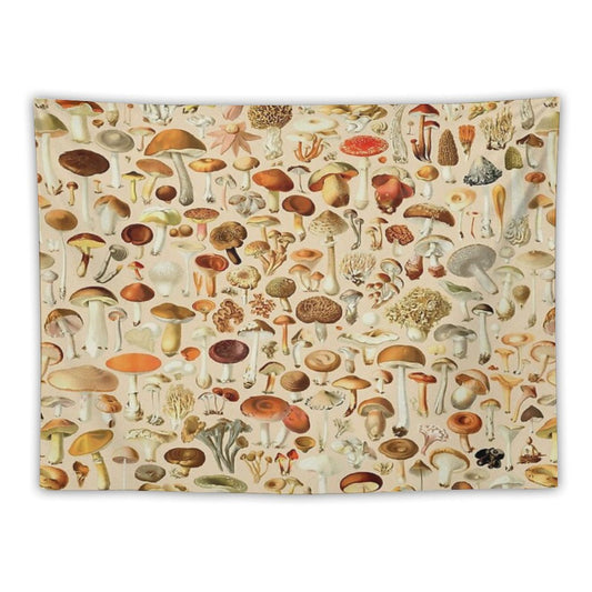 Vintage Mushroom Designs Collection Tapestry