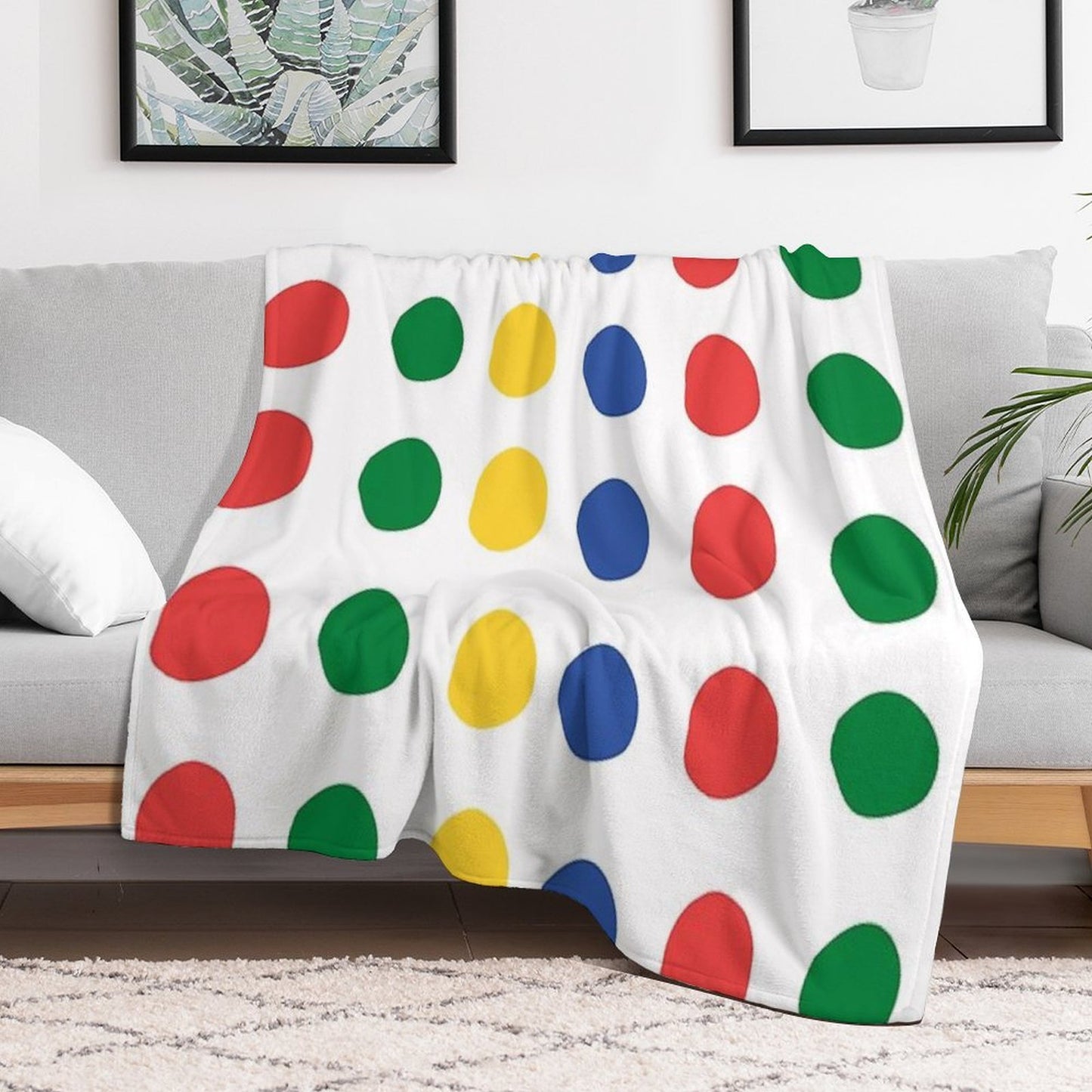 Twister Pattern Throw Blanket