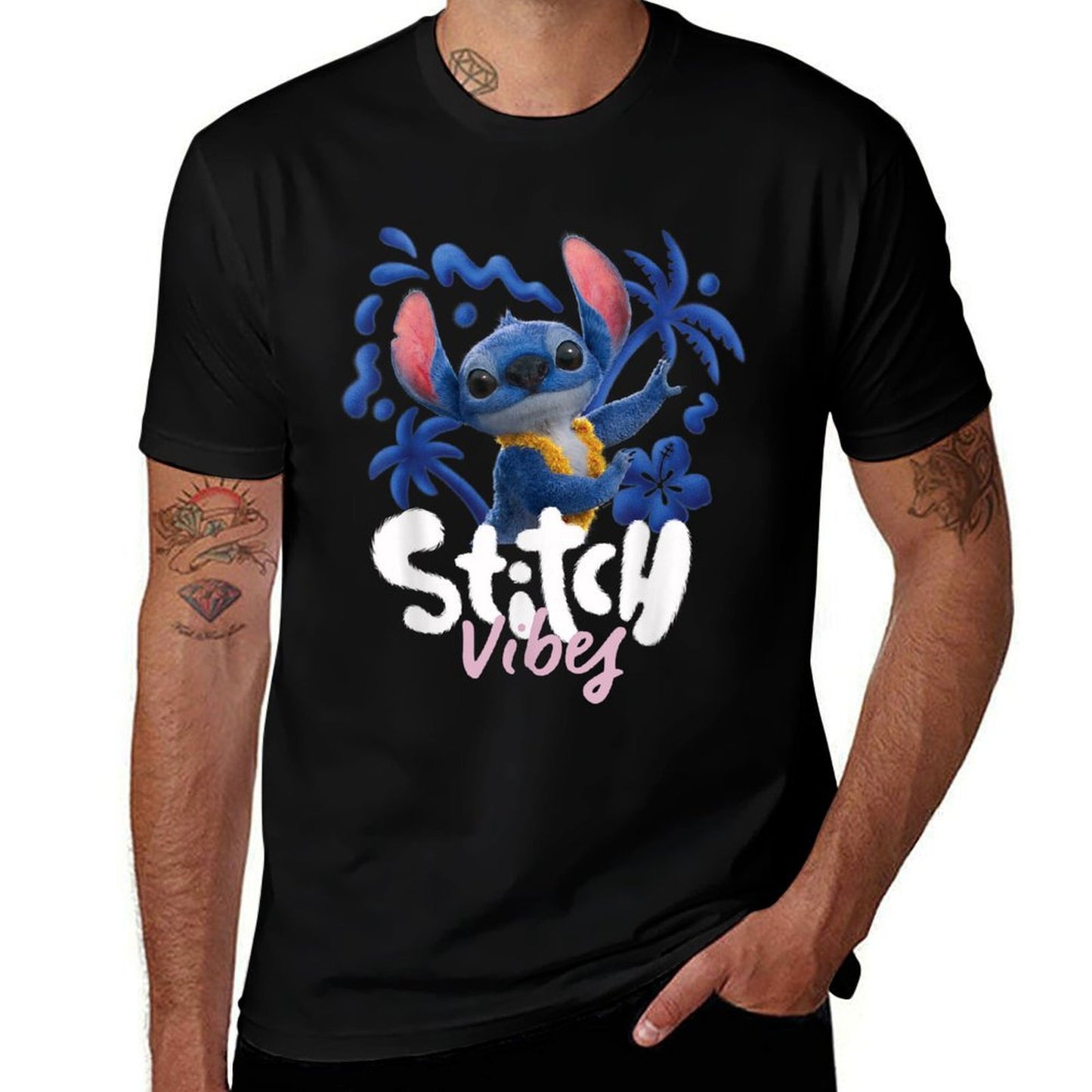 Disney Lilo & Stitch Live-Action Movie &#34;Stitch Vibes&#34; Hula  Versatile T-Shirt
