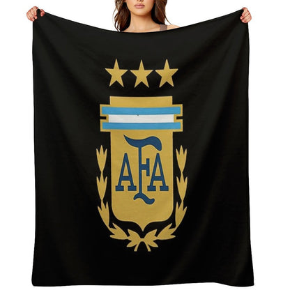 Argentina Afa 3 Stars Logo Throw Blanket