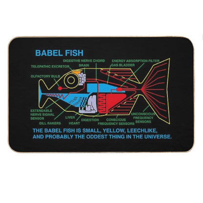 NDVH Babel Fish H2G2 Bath Mat