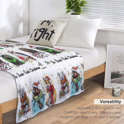 An Aussie Bush Christmas Throw Blanket