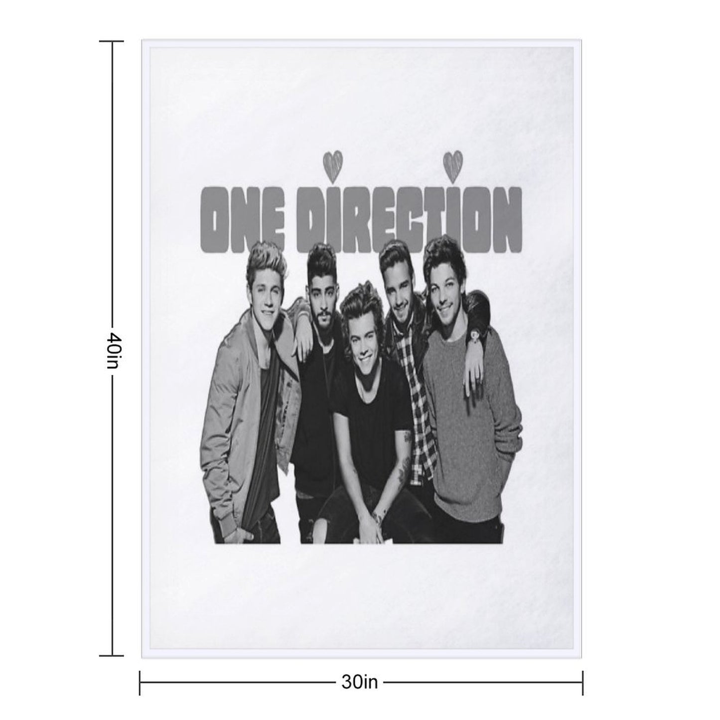 One Direction Together Throw Blanket