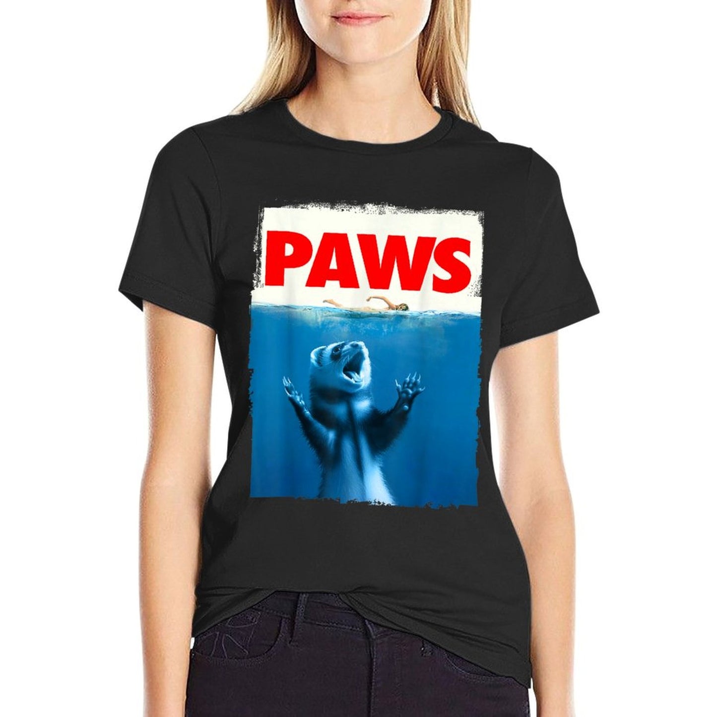 Paws Ferret Funny Ferret Lover Gifts For Men Women Kidn T-Shirt