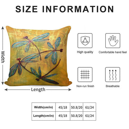 Dragonfly Haze Soft Anti-Pilling Throw Pillow