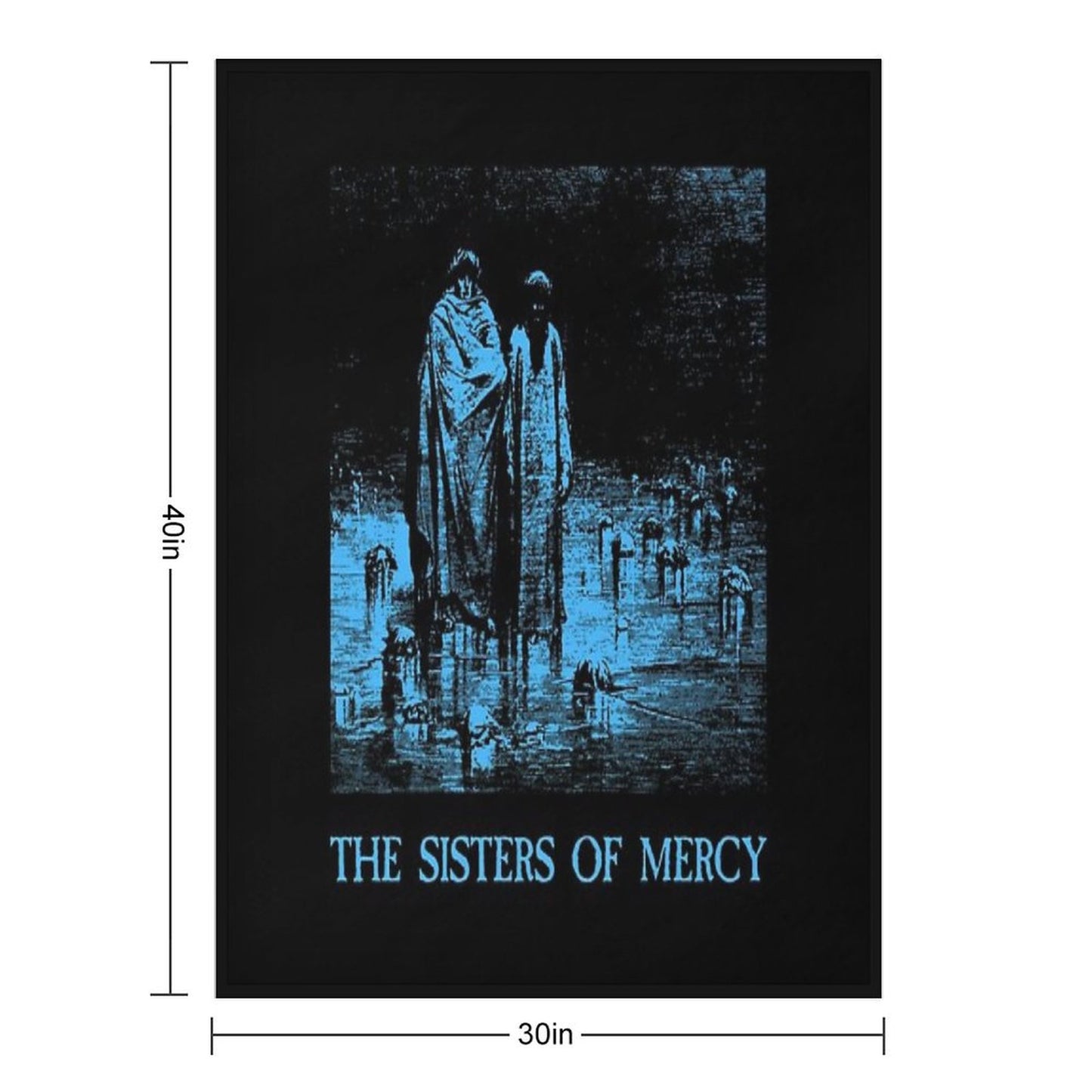 Body And Soul - The Sisters of Mercy Throw Blanket