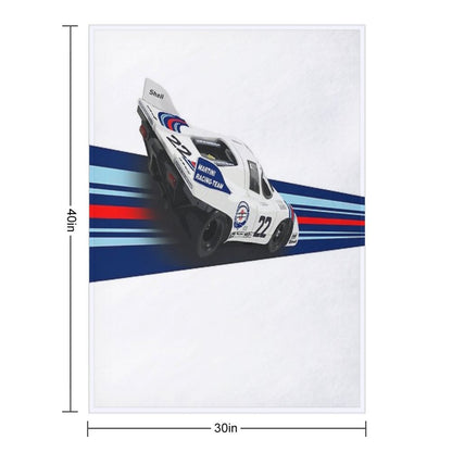 Porsch 917 Martini Racing 1971 Throw Blanket