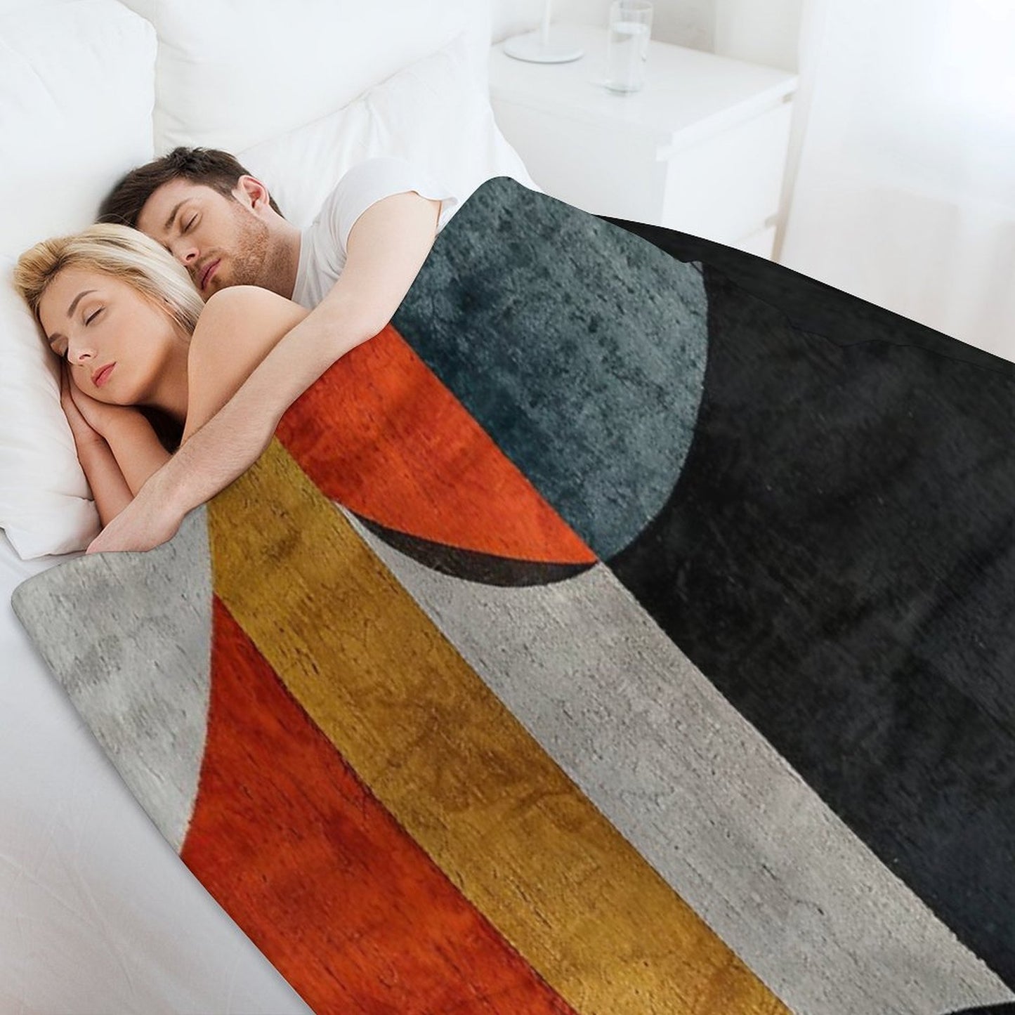 Geometric Shapes Throw Blanket