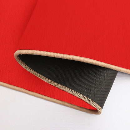 Bright Red Bath Mat