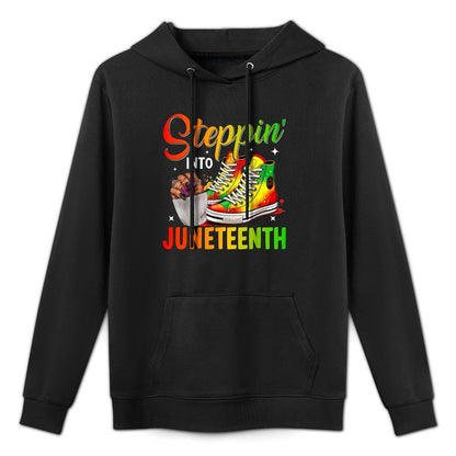 Juneteenths Women Stepping Into Juneteenth Black Girls Pilling-Resistant Hoodie