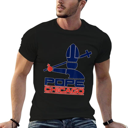 Pope Leo XIV Pope Chicago  Wrinkle-resistant T-Shirt