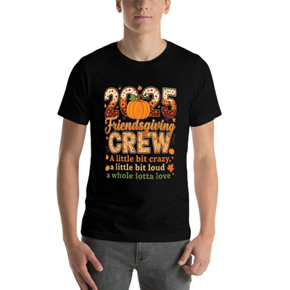 Squad Turkey Friends Thanksgiving 2025 Friendsgiving Crew  Eco-friendly Material T-Shirt