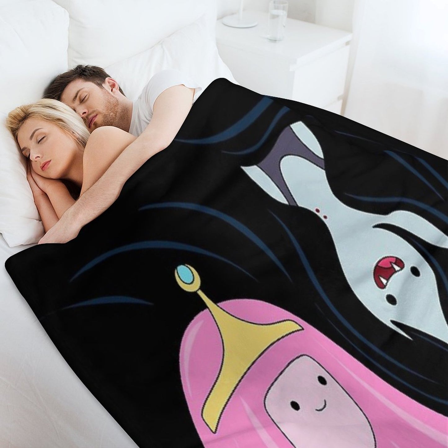 Princess Bubblegum And Marceline Throw Blanket
