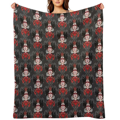 Queen of Hearts Throw Blanket
