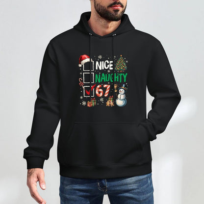 67 Nice Naughty 67 Funny Christmas Boys Girls Kids Men All-Day Comfort Hoodie