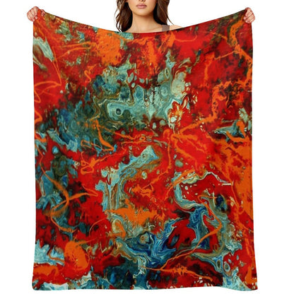 Strawberry Split Throw Blanket