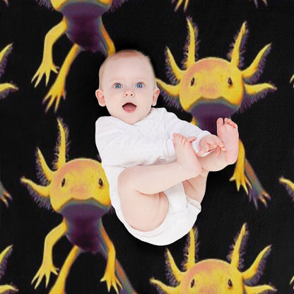 Axolotl Throw Blanket