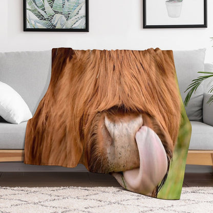 Tasty, The Highland Cow Throw Blanket