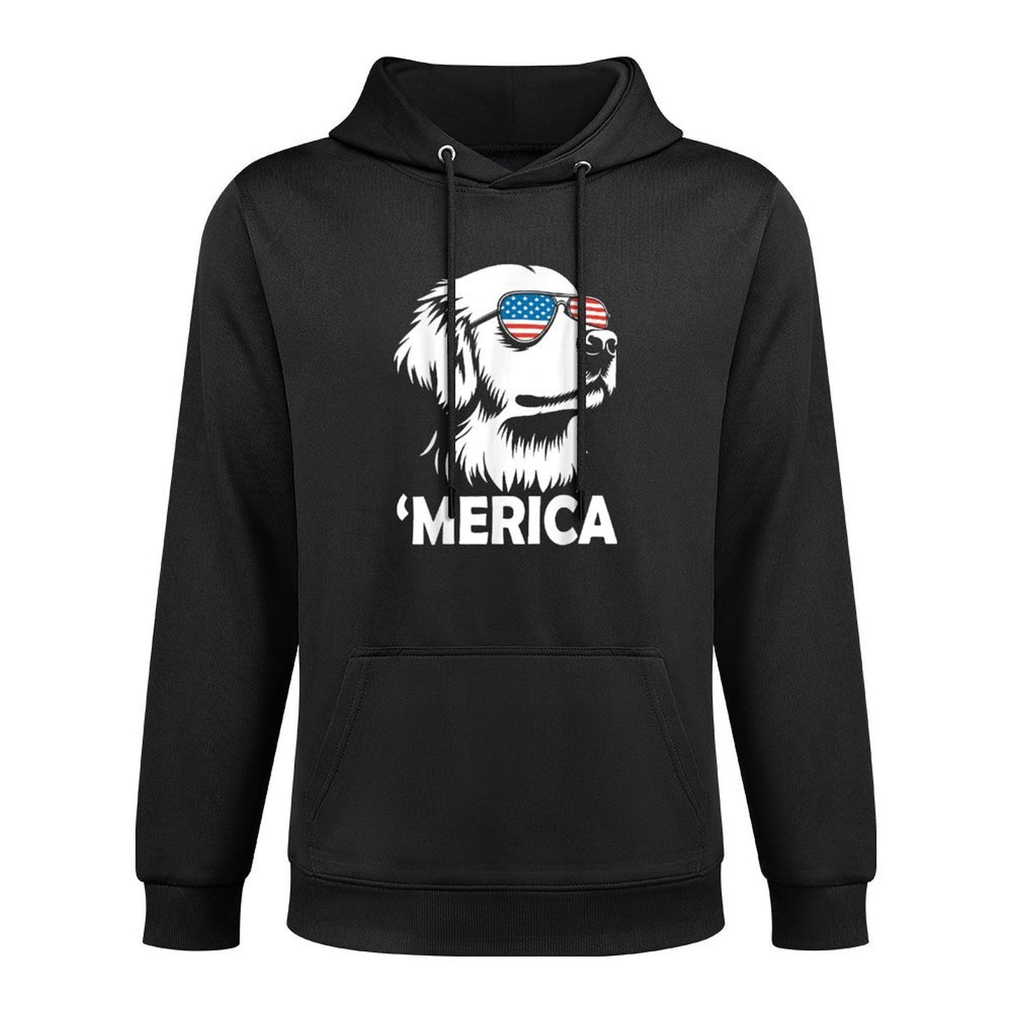 Golden Retriever 4th of July Merica Easy Care Hoodie