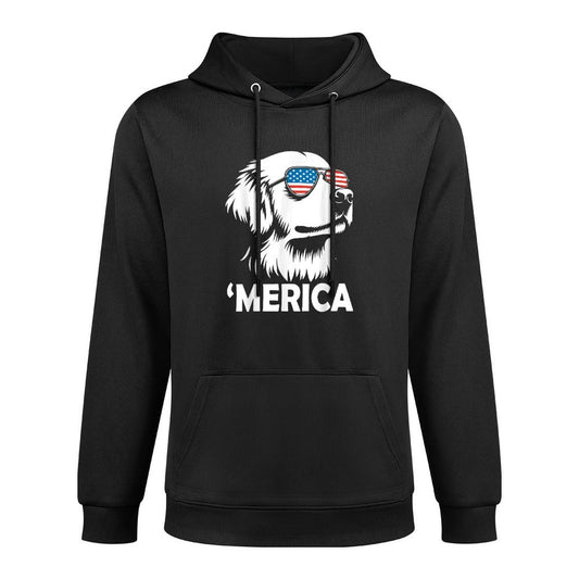 Golden Retriever 4th of July Merica Easy Care Hoodie