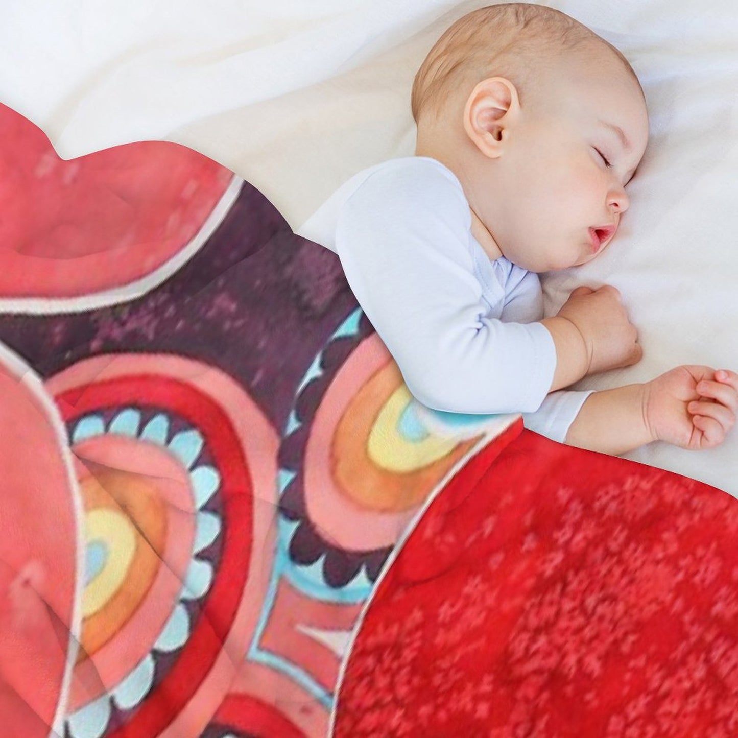 Abstract Flowers Throw Blanket