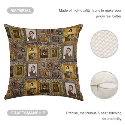 What We Do in The Shadows Gallery Linen Throw Pillow Cover
