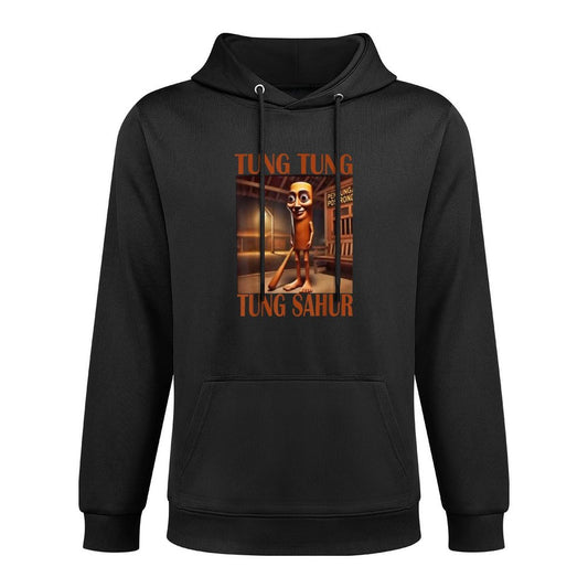 Tung Tung Tung Sahur Cotton-Polyester Blend Hoodie