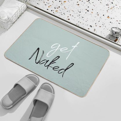 Get Naked Funny Bathroom Bath Mat